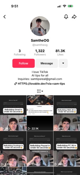 Sam's TikTok